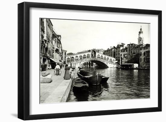 View of the Ponte Di Rialto-null-Framed Giclee Print