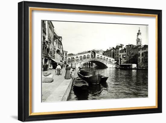 View of the Ponte Di Rialto-null-Framed Giclee Print