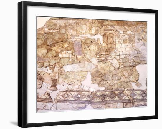 View of the Port Buildings, Opus Sectile and Vitreous Paste-null-Framed Giclee Print