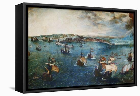 View of the Port of Naples, Ca, 1560-Pieter Bruegel the Elder-Framed Premier Image Canvas