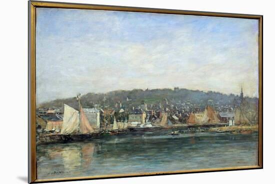 View of the Port of Trouville Painting by Eugene Louis Boudin (1824-1898), 19Th Century. Reims, Mus-Eugene Louis Boudin-Mounted Giclee Print