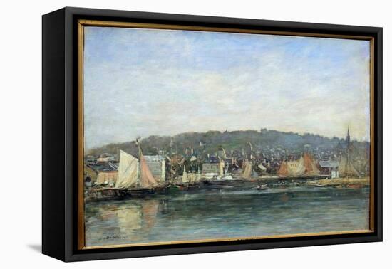 View of the Port of Trouville Painting by Eugene Louis Boudin (1824-1898), 19Th Century. Reims, Mus-Eugene Louis Boudin-Framed Premier Image Canvas
