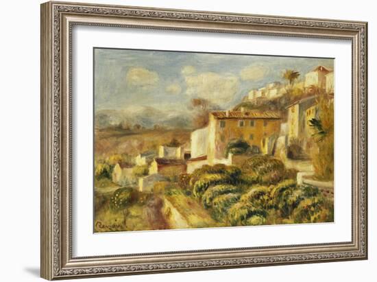 View of the Post Office, Cagnes; Vue de La Poste, Cagnes, 1907-Pierre-Auguste Renoir-Framed Giclee Print