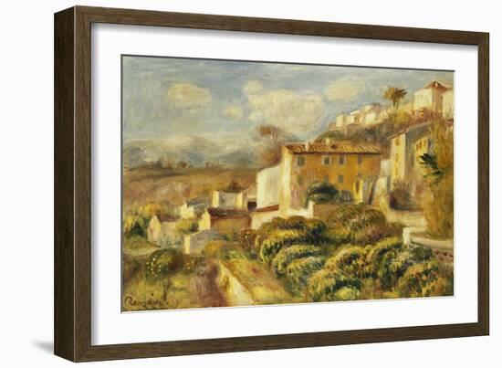 View of the Post Office, Cagnes; Vue de La Poste, Cagnes, 1907-Pierre-Auguste Renoir-Framed Giclee Print