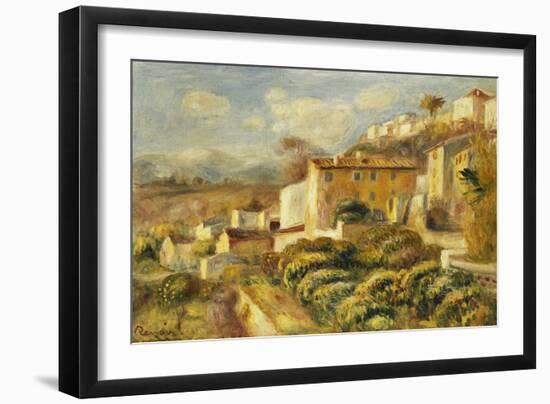 View of the Post Office, Cagnes; Vue de La Poste, Cagnes, 1907-Pierre-Auguste Renoir-Framed Giclee Print