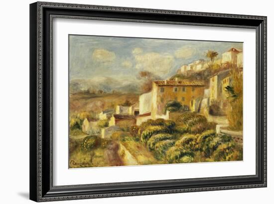 View of the Post Office, Cagnes; Vue de La Poste, Cagnes, 1907-Pierre-Auguste Renoir-Framed Giclee Print