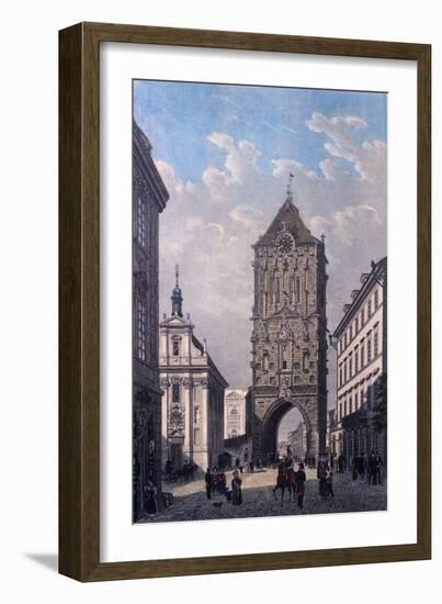 View of the Powder Tower from the West, 1835-Vincenc Morstadt-Framed Giclee Print