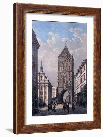 View of the Powder Tower from the West, 1835-Vincenc Morstadt-Framed Giclee Print