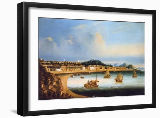 View of the Praia Grande, Macau, China-null-Framed Art Print