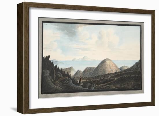 View of the Present State of the Little Mountain Raised by the Explosion in the Year 1760-Pietro Fabris-Framed Giclee Print