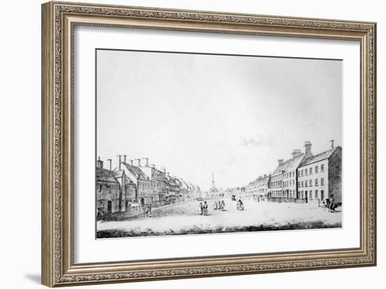 View of the Principal Street of Stockton in the County of Durham, 1796-Haynes King-Framed Giclee Print