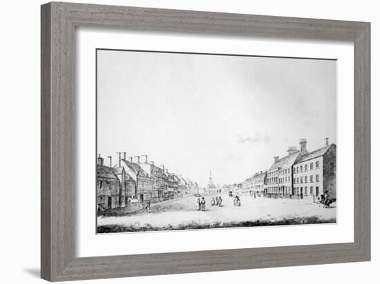 View of the Principal Street of Stockton in the County of Durham, 1796-Haynes King-Framed Giclee Print