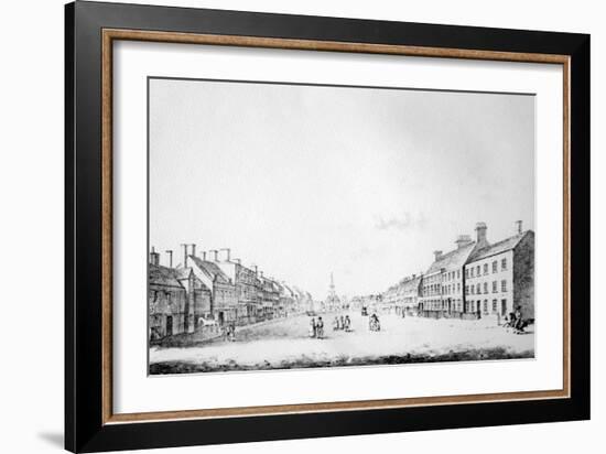 View of the Principal Street of Stockton in the County of Durham, 1796-Haynes King-Framed Giclee Print