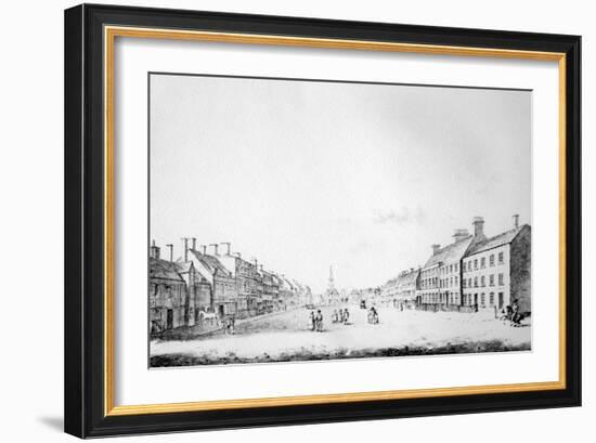 View of the Principal Street of Stockton in the County of Durham, 1796-Haynes King-Framed Giclee Print