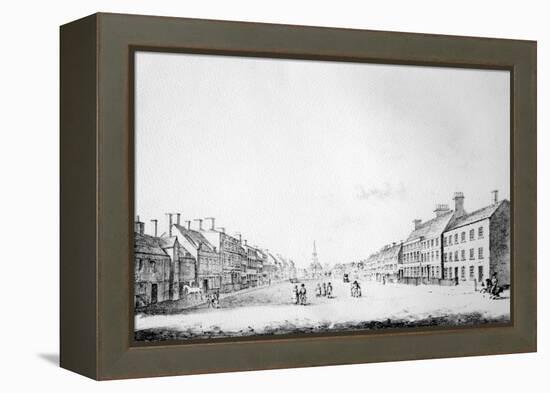 View of the Principal Street of Stockton in the County of Durham, 1796-Haynes King-Framed Premier Image Canvas