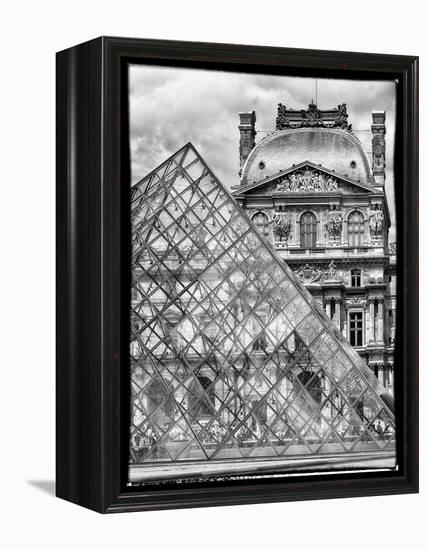 View of the Pyramid and the Louvre Museum Building, Paris, France, Europe-Philippe Hugonnard-Framed Stretched Canvas