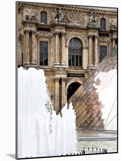 View of the Pyramid and the Louvre Museum Building, Paris, France-Philippe Hugonnard-Mounted Photographic Print