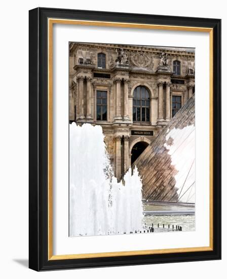 View of the Pyramid and the Louvre Museum Building, Paris, France-Philippe Hugonnard-Framed Photographic Print