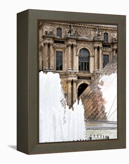 View of the Pyramid and the Louvre Museum Building, Paris, France-Philippe Hugonnard-Framed Premier Image Canvas