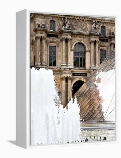 View of the Pyramid and the Louvre Museum Building, Paris, France-Philippe Hugonnard-Framed Premier Image Canvas