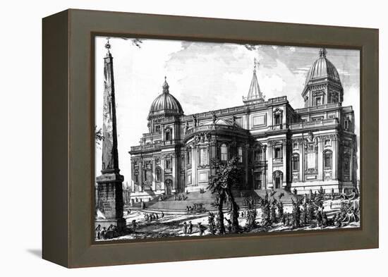 View of the Rear Facade of Santa Maria Maggiore, from the 'Views of Rome' Series, C.1760-Giovanni Battista Piranesi-Framed Premier Image Canvas