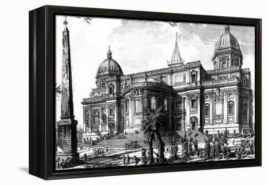 View of the Rear Facade of Santa Maria Maggiore, from the 'Views of Rome' Series, C.1760-Giovanni Battista Piranesi-Framed Premier Image Canvas