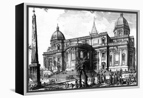 View of the Rear Facade of Santa Maria Maggiore, from the 'Views of Rome' Series, C.1760-Giovanni Battista Piranesi-Framed Premier Image Canvas