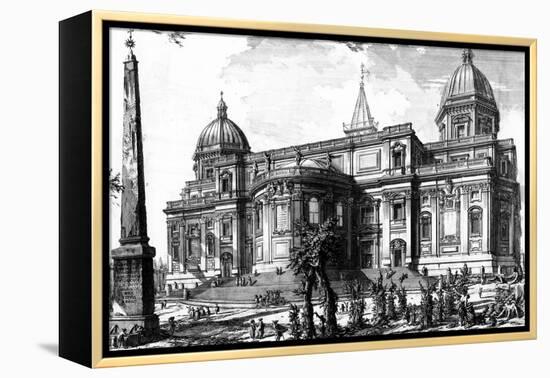 View of the Rear Facade of Santa Maria Maggiore, from the 'Views of Rome' Series, C.1760-Giovanni Battista Piranesi-Framed Premier Image Canvas