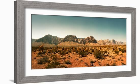 View of the Red Rock Canyon National Conservation Area, Near Las Vegas, Clark County, Nevada, USA-null-Framed Photographic Print