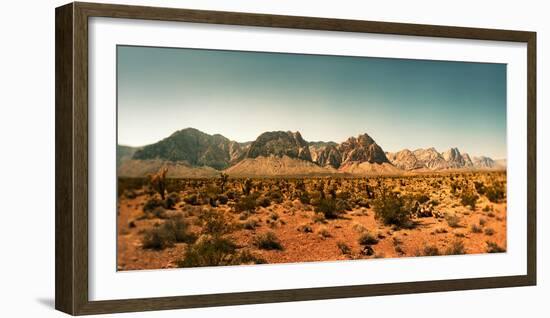 View of the Red Rock Canyon National Conservation Area, Near Las Vegas, Clark County, Nevada, USA-null-Framed Photographic Print