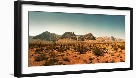 View of the Red Rock Canyon National Conservation Area, Near Las Vegas, Clark County, Nevada, USA-null-Framed Photographic Print