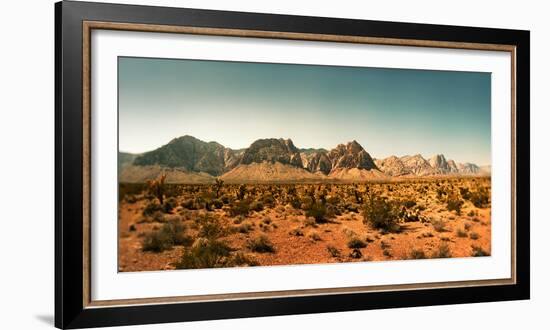 View of the Red Rock Canyon National Conservation Area, Near Las Vegas, Clark County, Nevada, USA-null-Framed Photographic Print