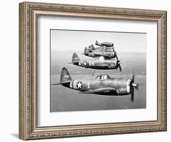 View of the Republic P-47B "Thunderbolt"-null-Framed Photographic Print