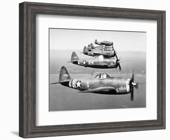 View of the Republic P-47B "Thunderbolt"-null-Framed Photographic Print