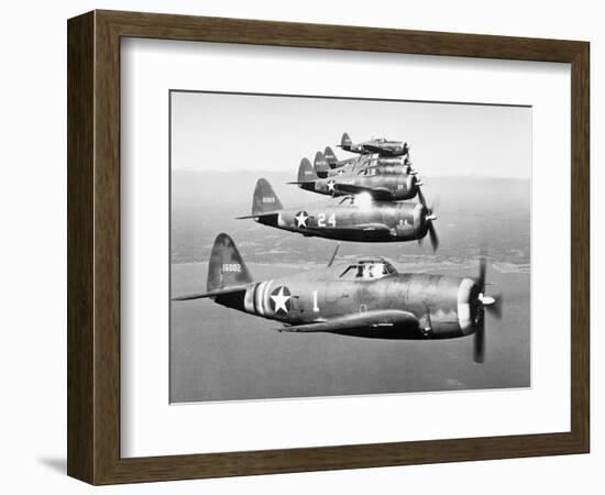 View of the Republic P-47B "Thunderbolt"-null-Framed Photographic Print