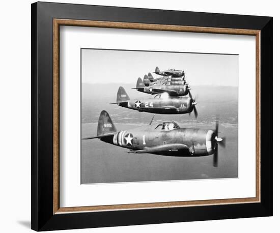 View of the Republic P-47B "Thunderbolt"-null-Framed Photographic Print