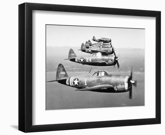 View of the Republic P-47B "Thunderbolt"-null-Framed Photographic Print