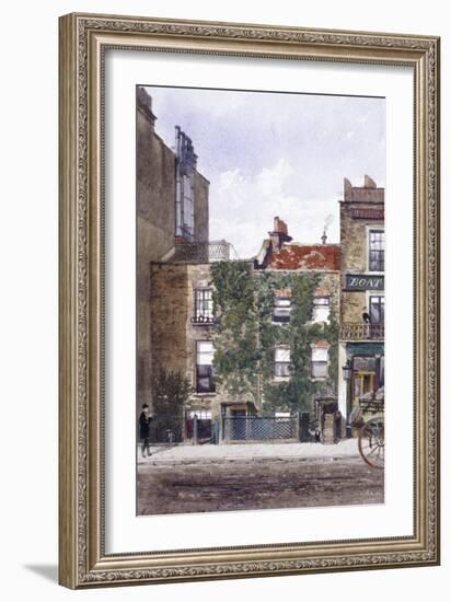 View of the Residence of Joseph Mallord William Turner, Cheyne Walk, Chelsea, London, 1882-John Crowther-Framed Giclee Print