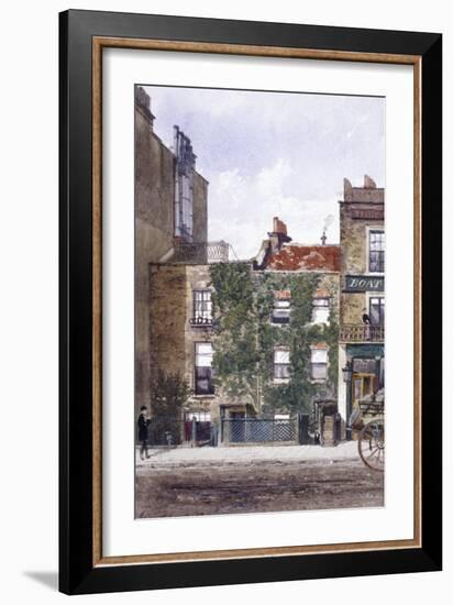 View of the Residence of Joseph Mallord William Turner, Cheyne Walk, Chelsea, London, 1882-John Crowther-Framed Giclee Print