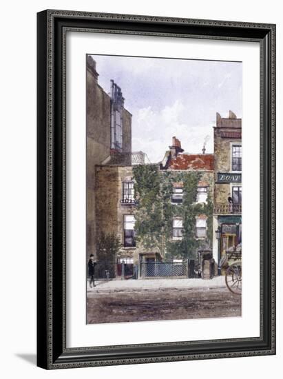 View of the Residence of Joseph Mallord William Turner, Cheyne Walk, Chelsea, London, 1882-John Crowther-Framed Giclee Print