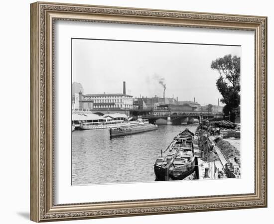 View of the River Spree, Berlin, circa 1910-Jousset-Framed Giclee Print