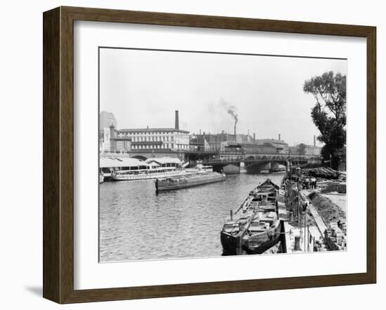 View of the River Spree, Berlin, circa 1910-Jousset-Framed Giclee Print