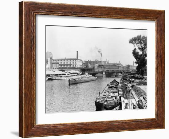 View of the River Spree, Berlin, circa 1910-Jousset-Framed Giclee Print