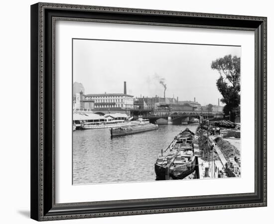 View of the River Spree, Berlin, circa 1910-Jousset-Framed Giclee Print