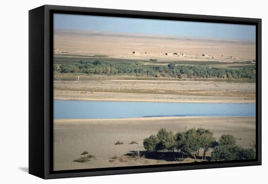 View of the River Tigris from the Ziggurat, Ashur, Iraq, 1977-Vivienne Sharp-Framed Premier Image Canvas