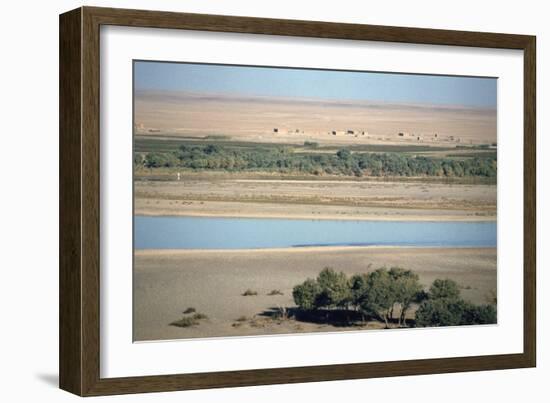 View of the River Tigris from the Ziggurat, Ashur, Iraq, 1977-Vivienne Sharp-Framed Photographic Print