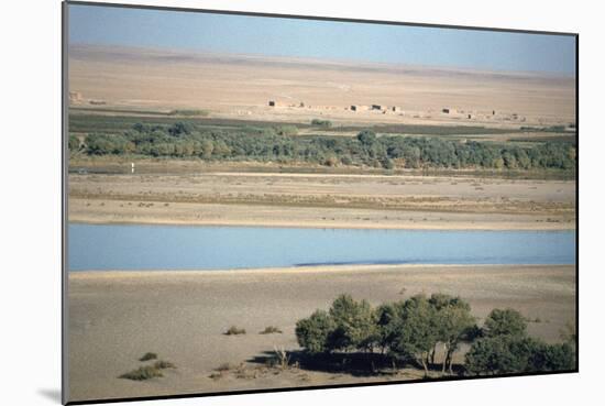 View of the River Tigris from the Ziggurat, Ashur, Iraq, 1977-Vivienne Sharp-Mounted Photographic Print