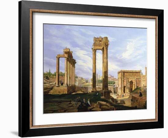 View of the Roman Forum-Jodocus Sebasiaen Adeele-Framed Giclee Print