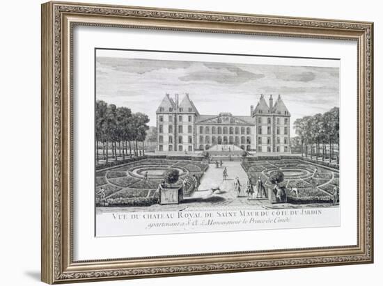 View of the Royal Chateau of Saint Maur from the Garden Side-Jacques Rigaud-Framed Giclee Print