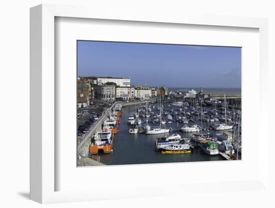 View of the Royal Harbour and Marina at Ramsgate, Kent, England, United Kingdom-John Woodworth-Framed Photographic Print